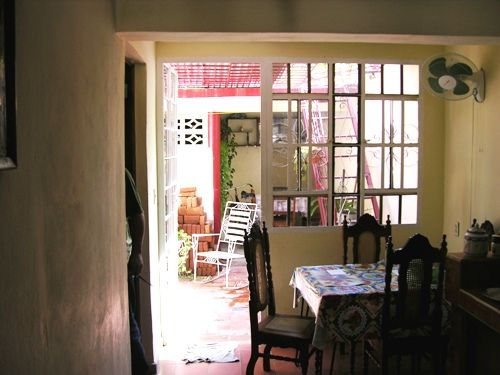 'comedor' Casas particulares are an alternative to hotels in Cuba. Check our website cubaparticular.com often for new casas.