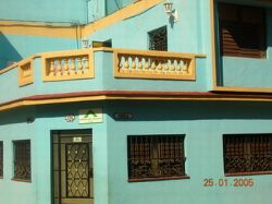 'in front' Casas particulares are an alternative to hotels in Cuba. Check our website cubaparticular.com often for new casas.