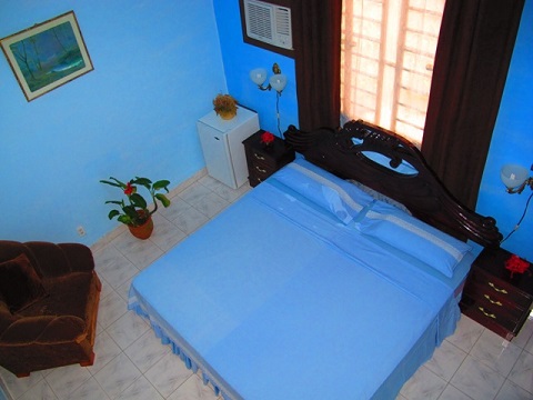 'Cascada Bedroom' Casas particulares are an alternative to hotels in Cuba. Check our website cubaparticular.com often for new casas.